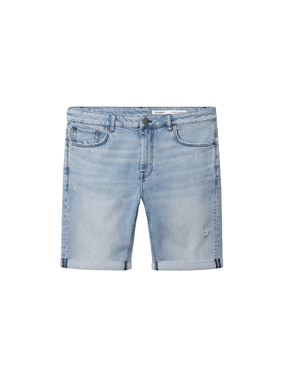 GABBA Markus Derby shorts - Mid Blue Denim